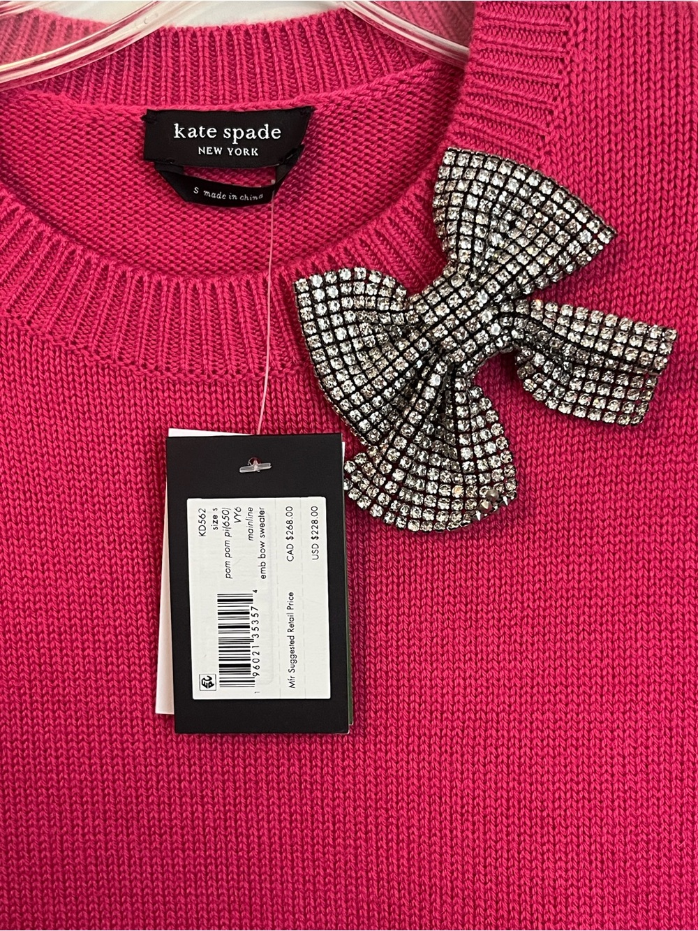 kate Spade New York Embellished Bow Sweater - Picture 3 of 5